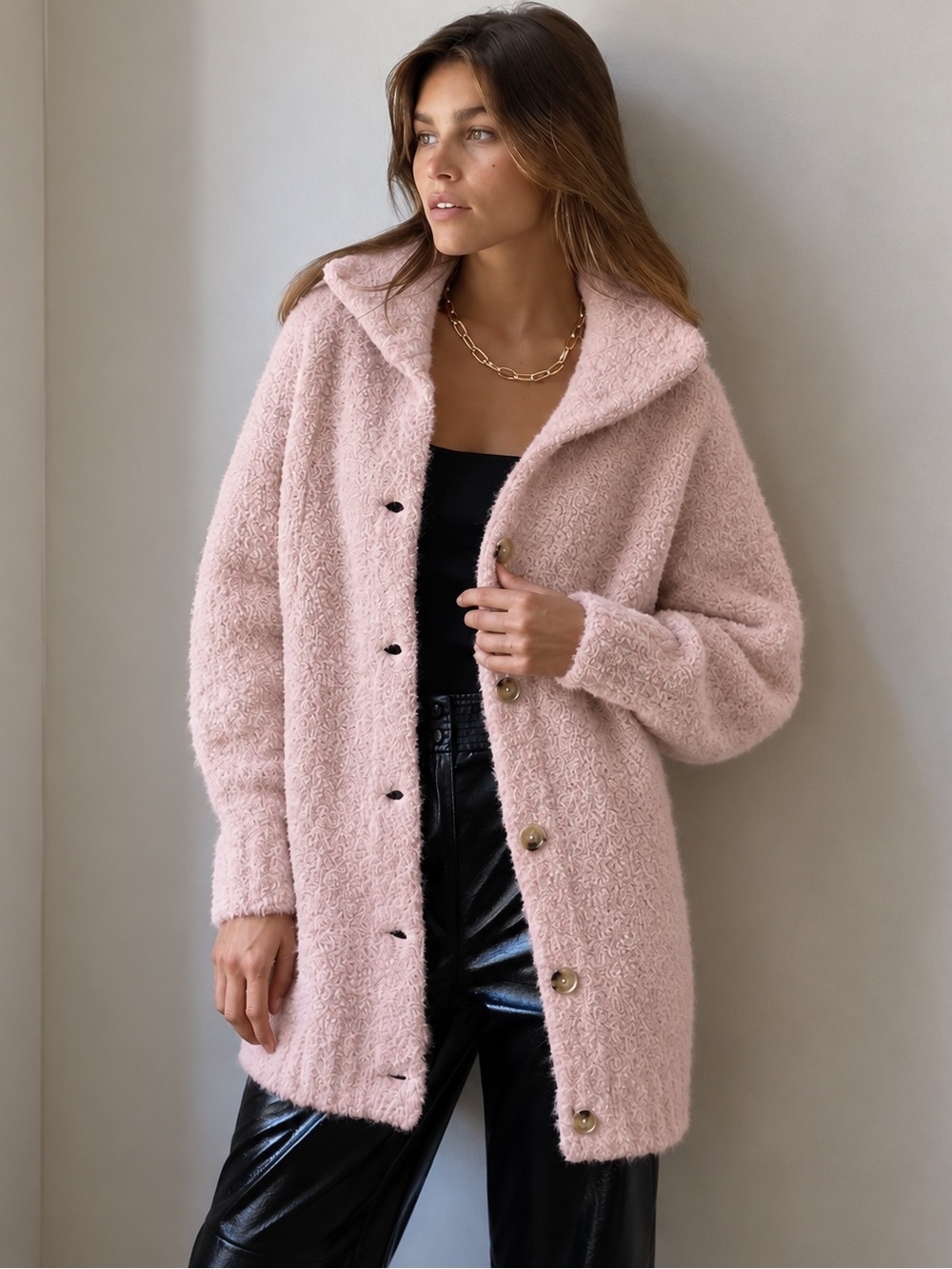Wilfred Aritzia Alpaca Oversized Sweater | Cozy Luxury Knit SZ M